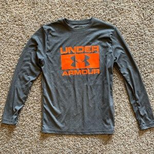 Boys Under Armour HeatGear Long Sleeve, Youth Medium